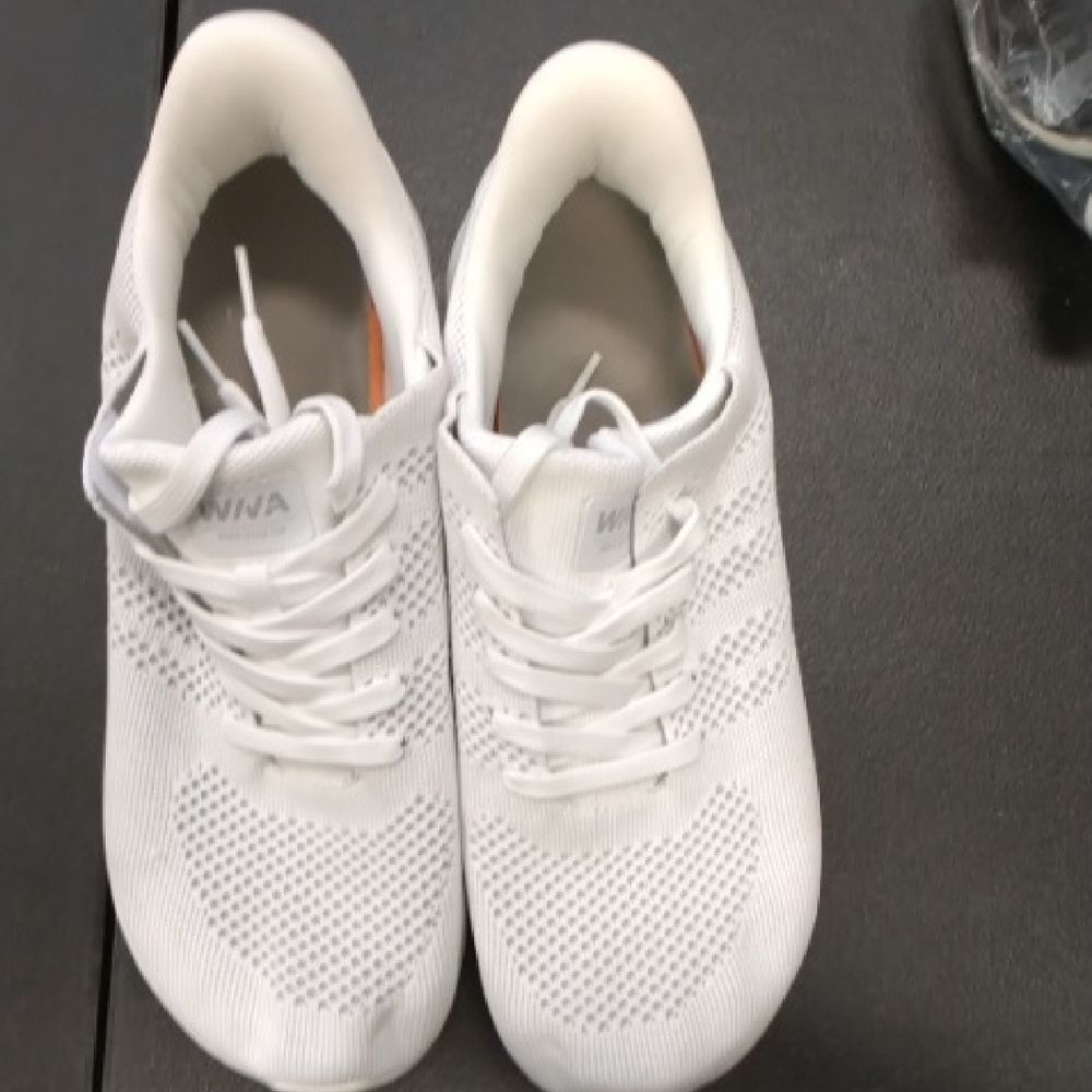 White Knit Sneakers